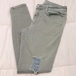 Brand ( a.n.a ) olive green Jeggings Jeans